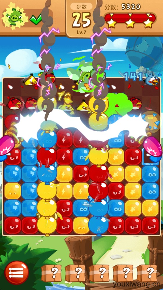 愤怒的小鸟爆破