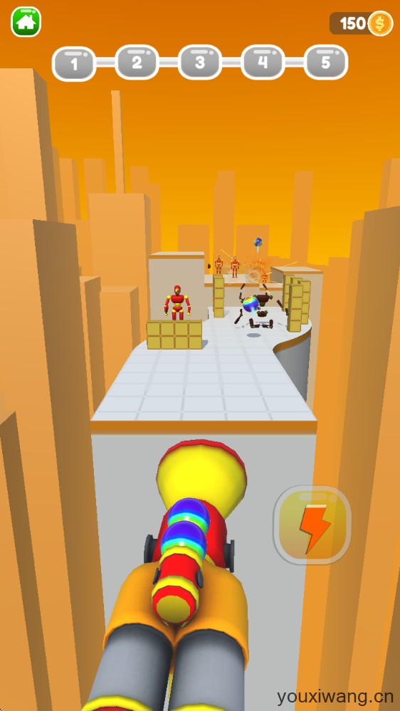 把它们全部击倒