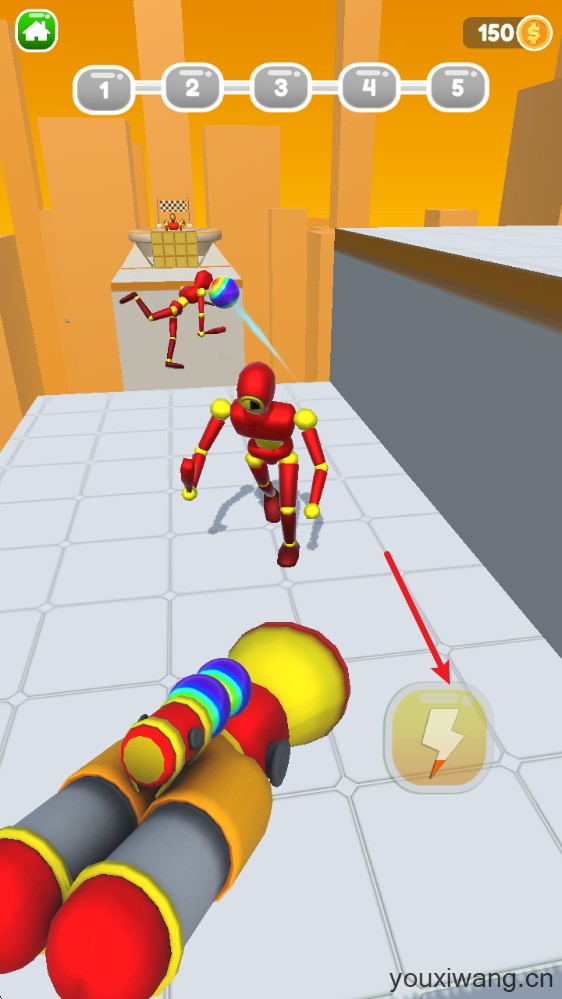 把它们全部击倒